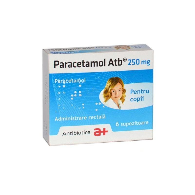 PARACETAMOL ATB 250 mg x 6 SUPOZ. 250mg