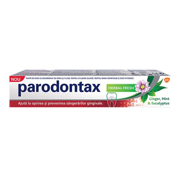 Paradontax  pastă de dinți, Herbal Fresh 75 ml, GSK