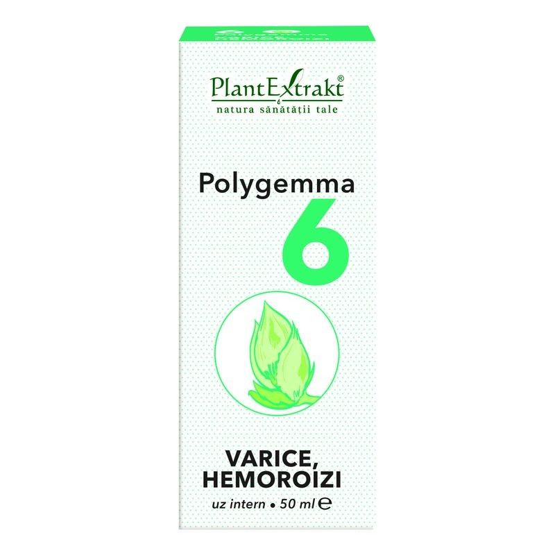  Polygemma 6 Varice și Hemoroizi, 50 ml, Plant Extrakt 