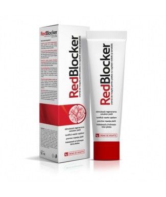 Redblocker crema de noapte pielea cu capilare vizibile si sensibila, 50 ml, Aflofarm