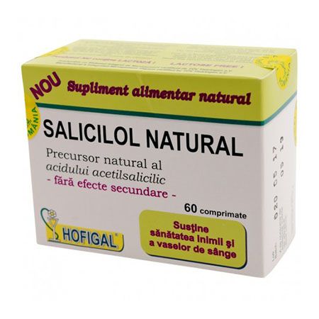 Salicilol Natural, 60 tablete, Hofigal