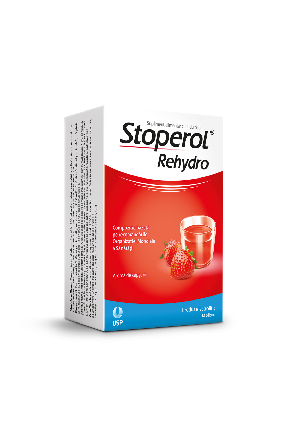 Stoperol Rehydro pulb.orala, 12 plicuri, USP