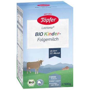 Topfer Kinder Organic Follow-on milk, cutie 500g 