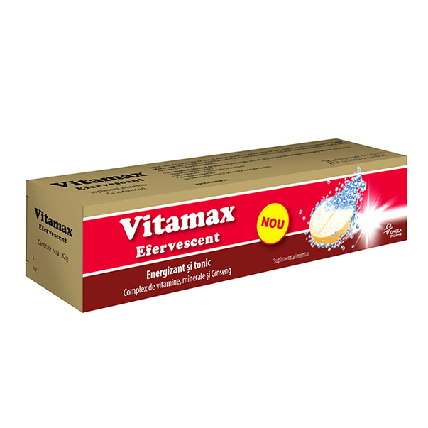 Vitamax comprimate efervescente 20 bucăți, Omega Pharma