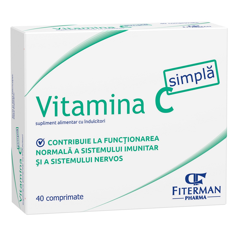 Vitamina C 180 mg, 40 cpr, Fitermann