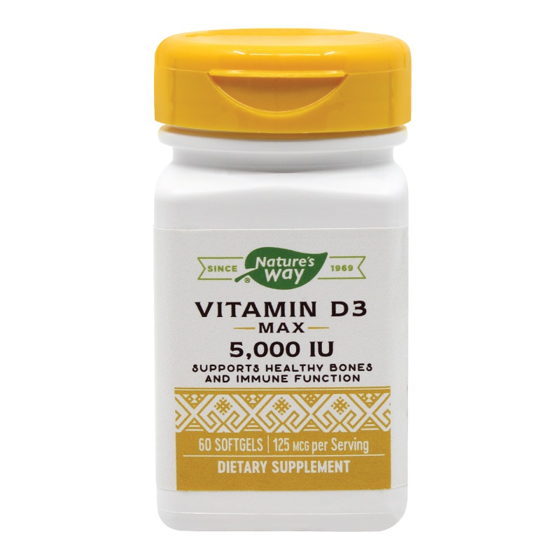 Vitamina D3, 5000 UI, 60 capsule, SECOM