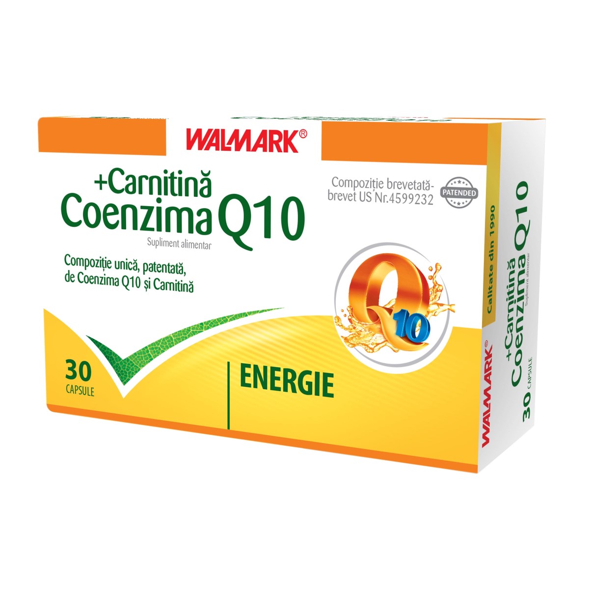 Coenzima Q10 + Carnitină, 30 capsule, Walmark