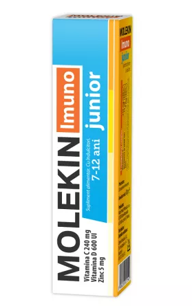 Molekin Imuno Junior, 20 comprimate efervescente, Zdrovit 