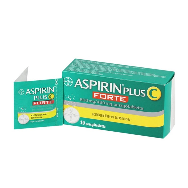 Aspirin Plus C Forte 800 mg/480 mg 10 comprimate efervescente