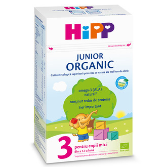 HIPP 3 JUNIOR LAPTE ORGANIC  500 GR