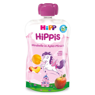 HIPP HIPPIS PRUNE MIRABELLE CU MAR SI PIERSICA