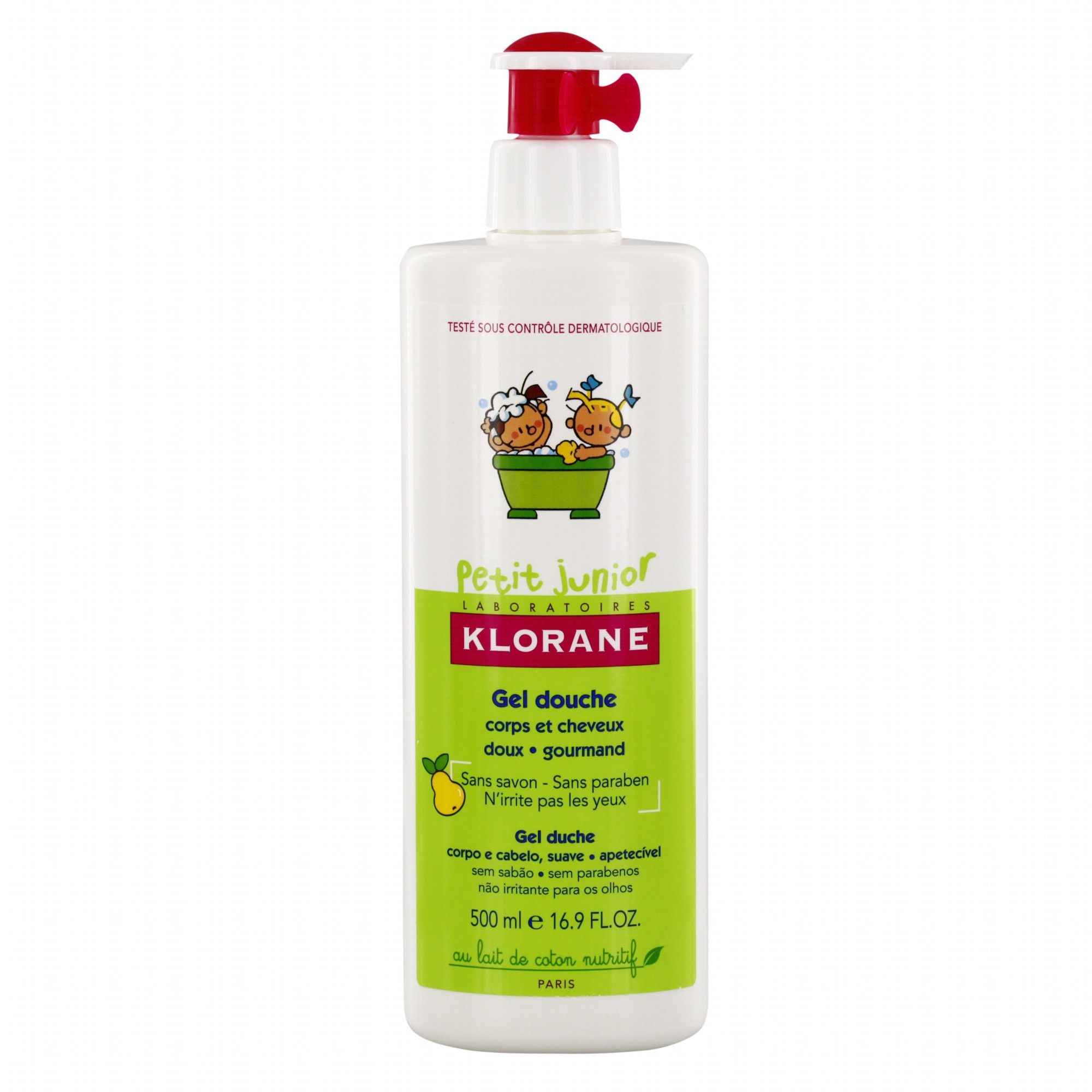 KLORANE JUNIOR GEL DE CORP CU AROMA DE PERE 500 ML