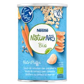 NESTLE BIO NUTRIPUFFS CARROT AND CEREALS