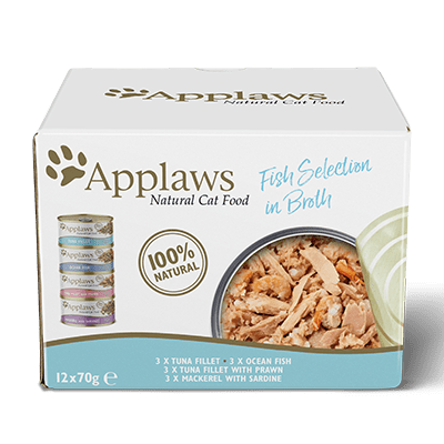Hrană umedă pisici - Applaws Cat Conserve MultiPack Selecție Pește 12 x 70g, magazindeanimale.ro