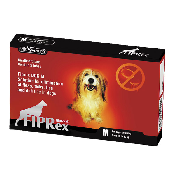 Antiparazitare - Fiprex 75 M (10 - 20 kg) x 3 pipete, magazindeanimale.ro