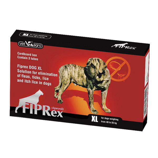Antiparazitare - Fiprex 75 XL (40 - 55 kg) x 3 pipete, magazindeanimale.ro
