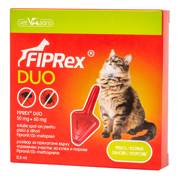 Antiparazitare - Fiprex Duo Cat x 1 pipeta, magazindeanimale.ro
