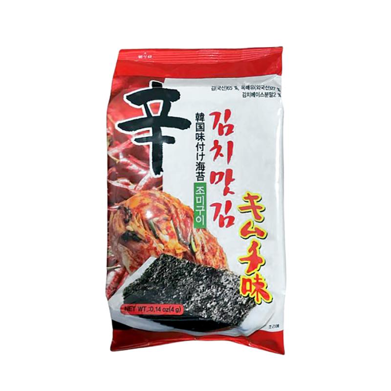 Snacks si chipsuri - Alge prajite cu aroma de kimchi KCKIM 4g, https:asianfood.ro