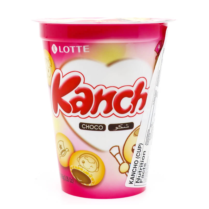 Dulciuri - Biscuiti cu cacao Kancho Cup LOTTE 95g, asianfood.ro