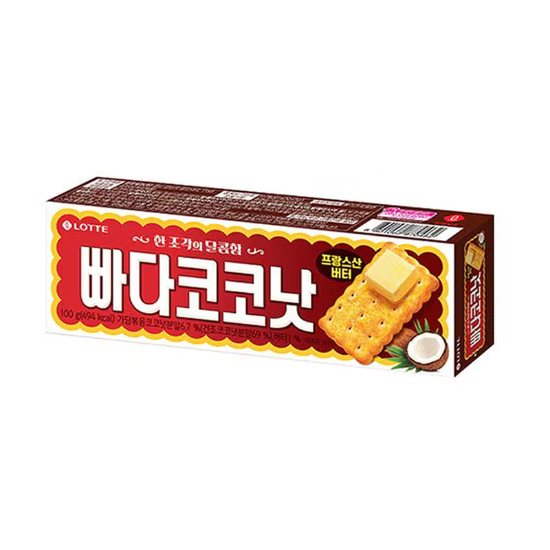 Dulciuri - Biscuiti cu unt si cocos LOTTE 100g, https:asianfood.ro