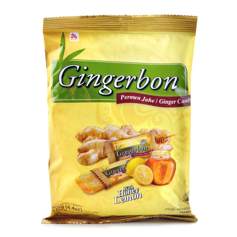 Dulciuri - Bomboane de ghimbir cu miere&lamaie Gingerbon AGEL 125g, asianfood.ro