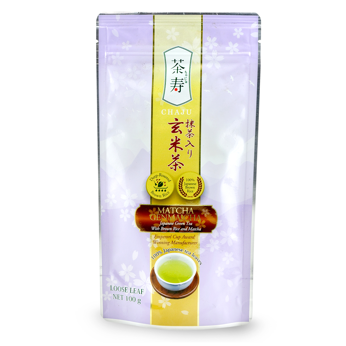 Ceai, cafea, bauturi fara alcool - Ceai verde Matcha Genmaicha CHAJU 100g, asianfood.ro