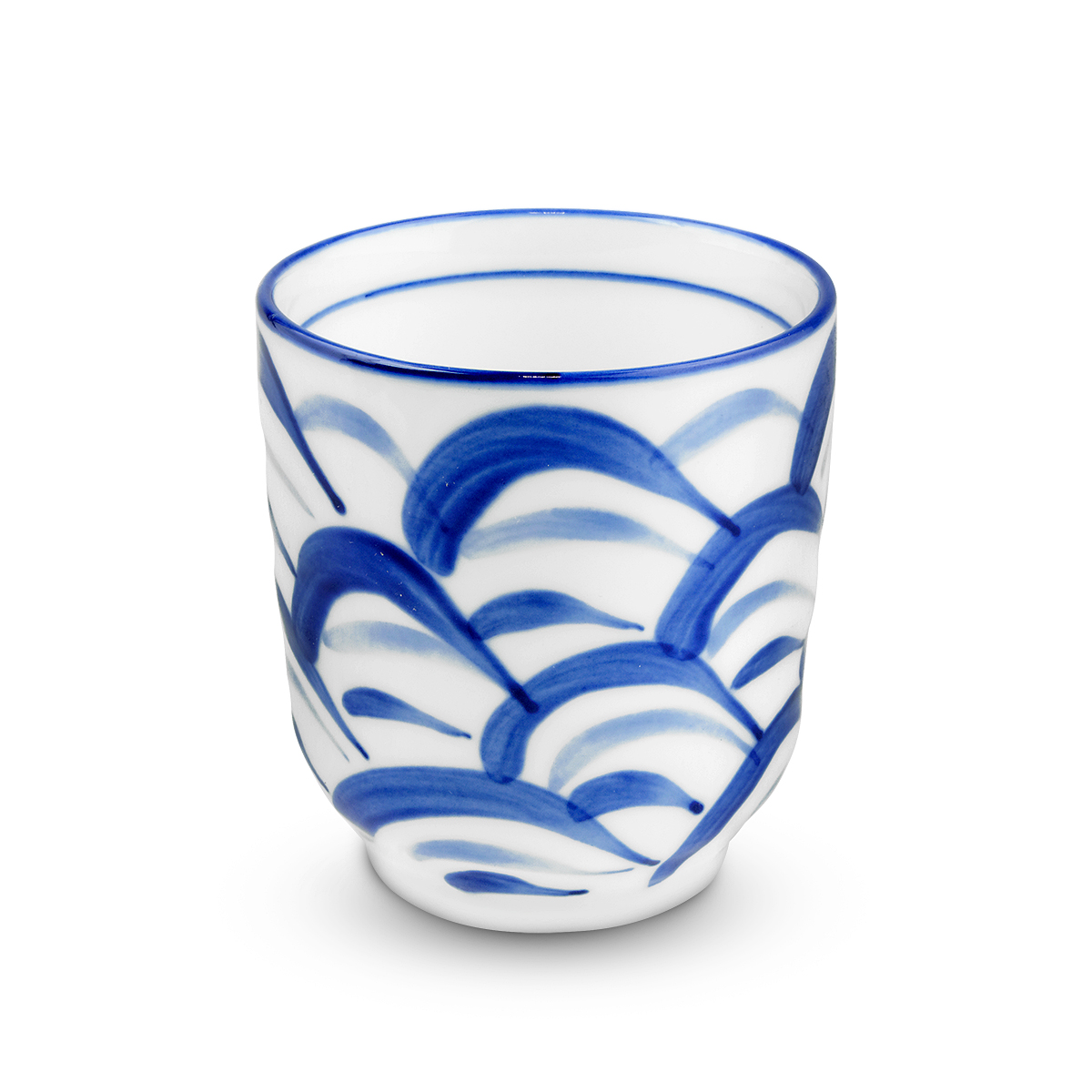 Vase, tacamuri, ustensile - Ceasca ceramica (model alb/albastru) 7cm GT, asianfood.ro