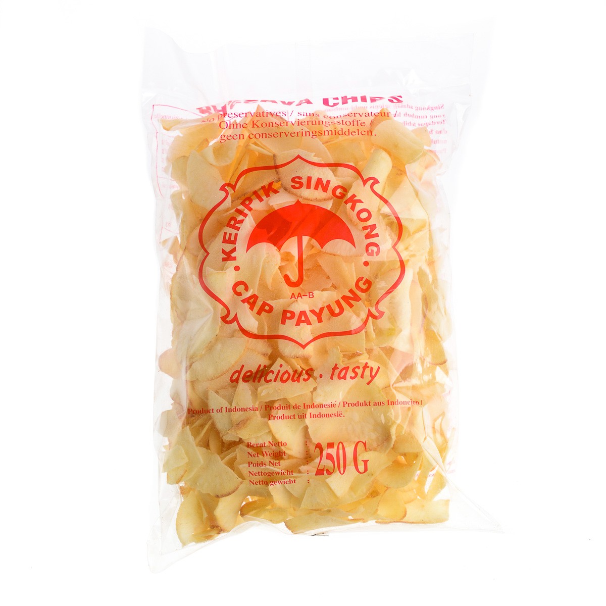Snacks si chipsuri - Chipsuri manioc Krau Krau 250 g, asianfood.ro