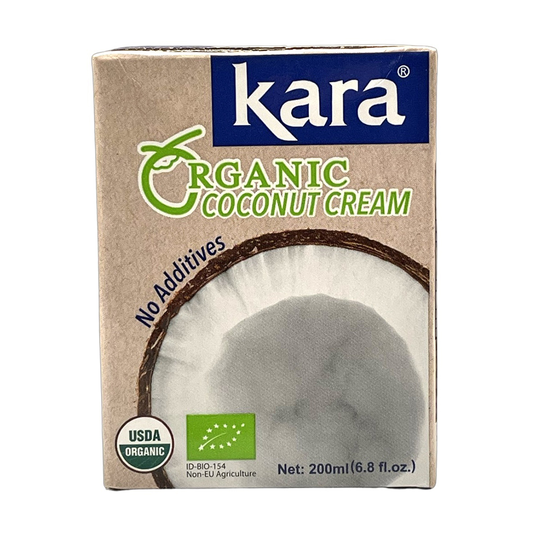 Lapte de cocos - Crema de cocos organica UHT 24% KARA 200ml, asianfood.ro
