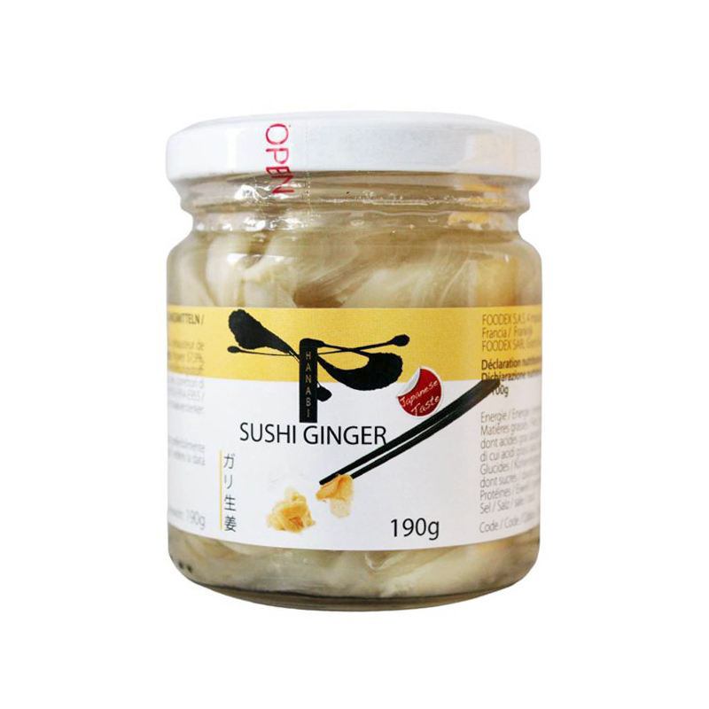 Conserve si muraturi - Ghimbir murat alb HANABI 190g, https:asianfood.ro