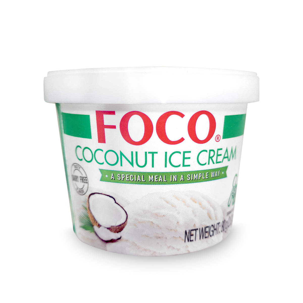 Exclusiv in magazine - Inghetata cu cocos FOCO 80g, asianfood.ro