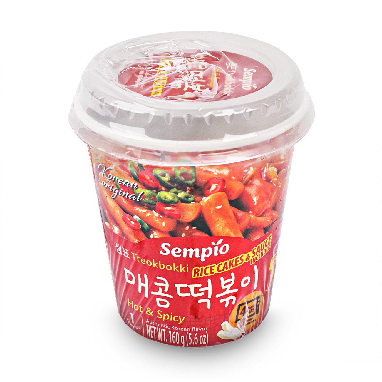 Noodles si noodles instant - Instant Tteokbokki Hot&Spicy CUP SEMPIO 160g, asianfood.ro