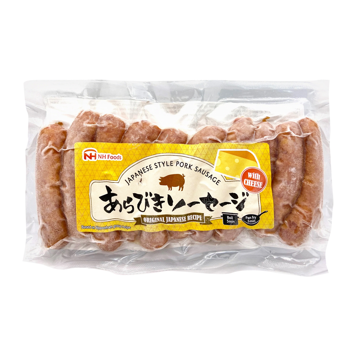 Exclusiv in magazine - Japanese style pork sausage with cheese 185g, asianfood.ro