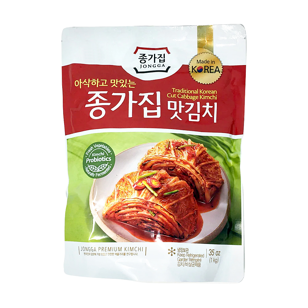 Exclusiv in magazine - Kimchi taiat JONGGA 1kg, asianfood.ro