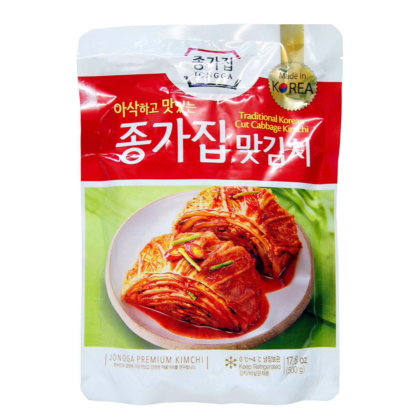 Exclusiv in magazine - Kimchi taiat Jongga 500g, asianfood.ro