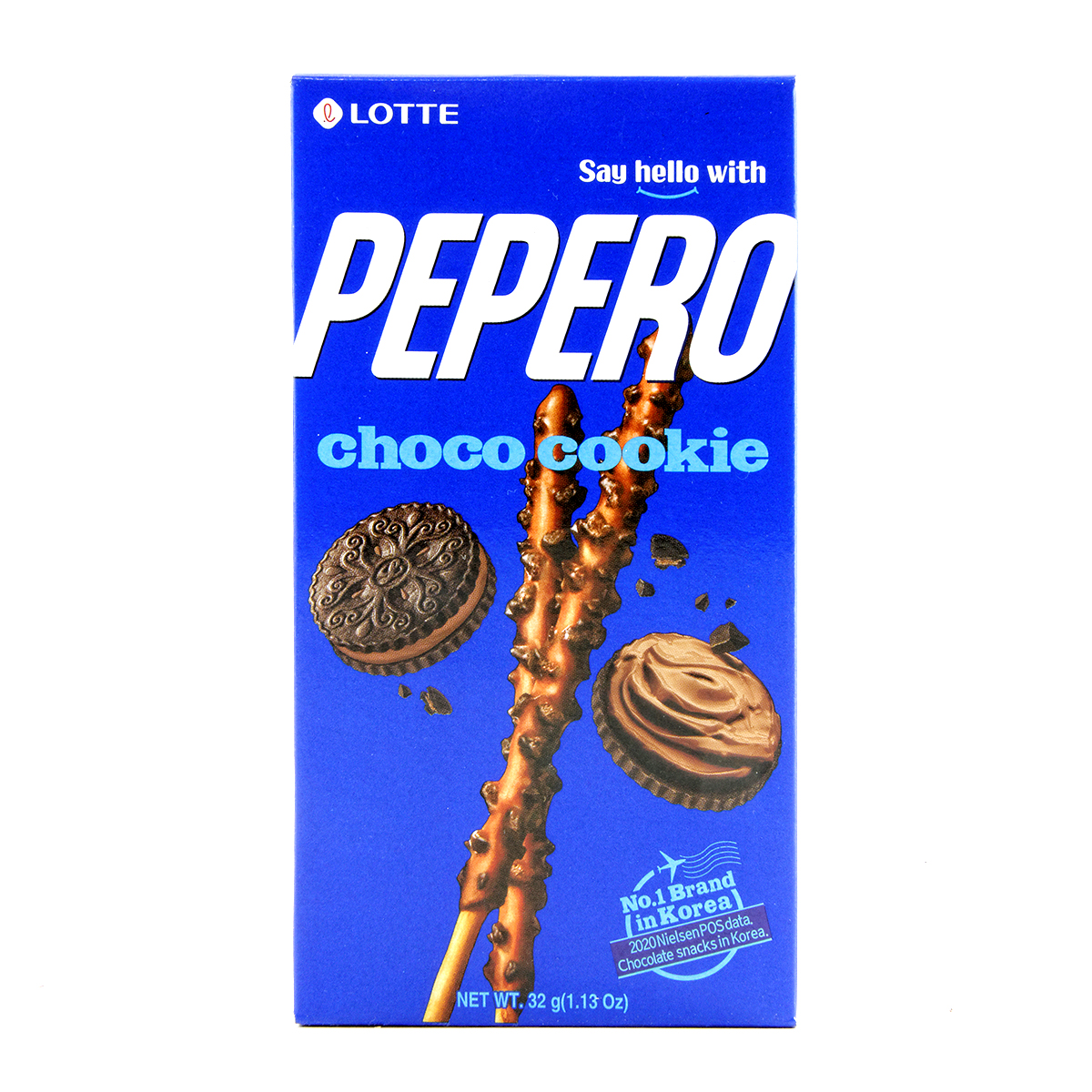 Dulciuri - Choco Cookie Pepero LOTTE 32g, asianfood.ro
