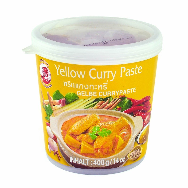 Mix de condimente - Pasta curry galbena COCK 400g, asianfood.ro