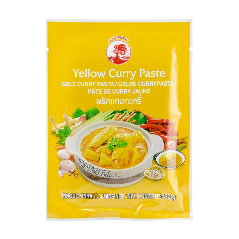 Mix de condimente - Pasta curry galbena COCK 50g, asianfood.ro