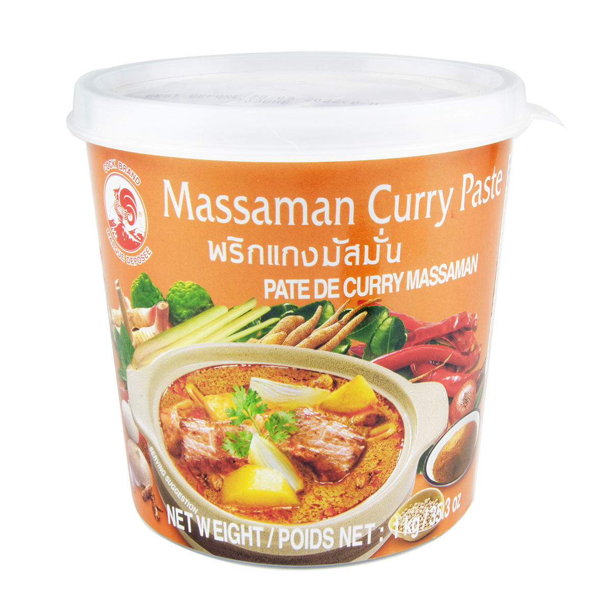 Mix de condimente - Pasta curry massaman COCK 1kg, asianfood.ro
