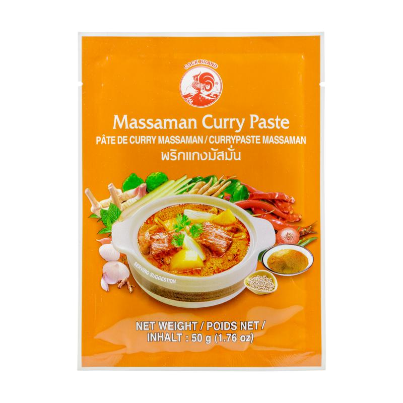 Mix de condimente - Pasta curry Massaman COCK 50g, asianfood.ro