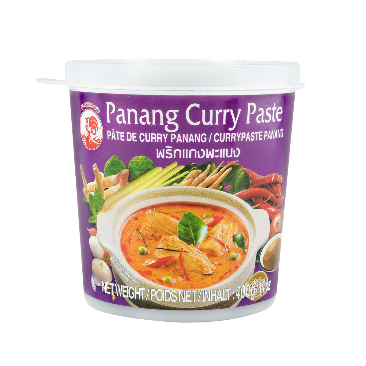 Mix de condimente - Pasta curry Panang COCK 400g, asianfood.ro