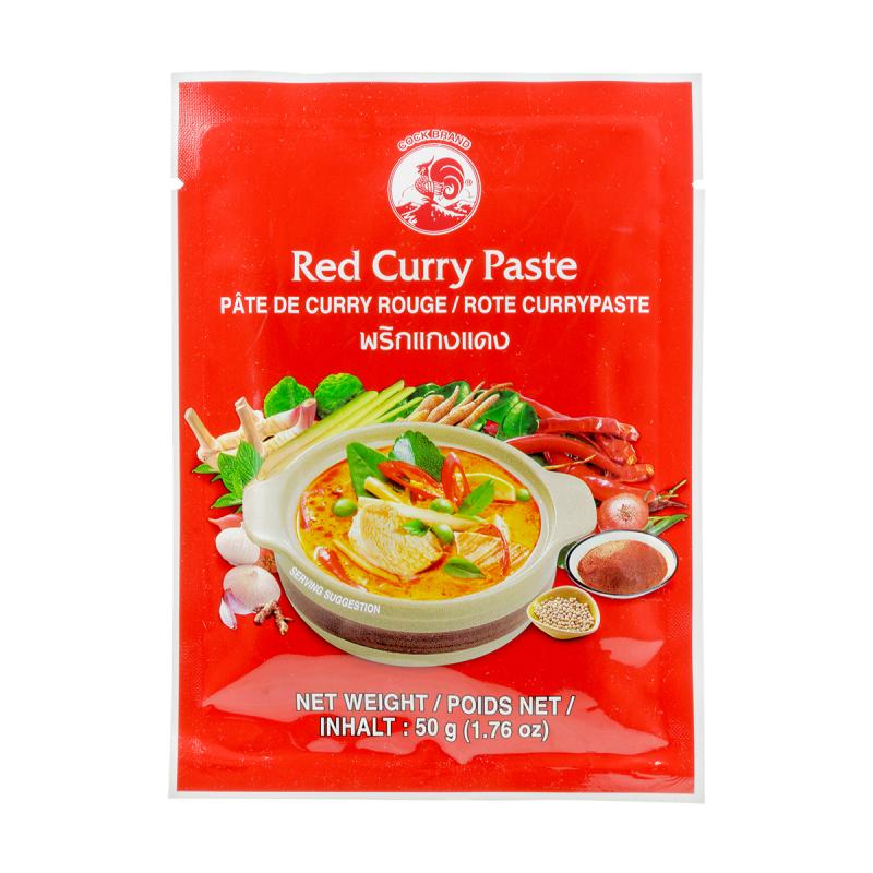 Mix de condimente - Pasta curry rosie COCK 50g, https:asianfood.ro