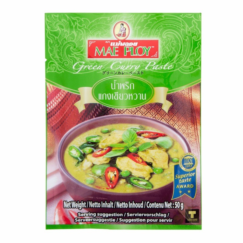 Mix de condimente - Pasta curry verde MAE PLOY 50g, asianfood.ro