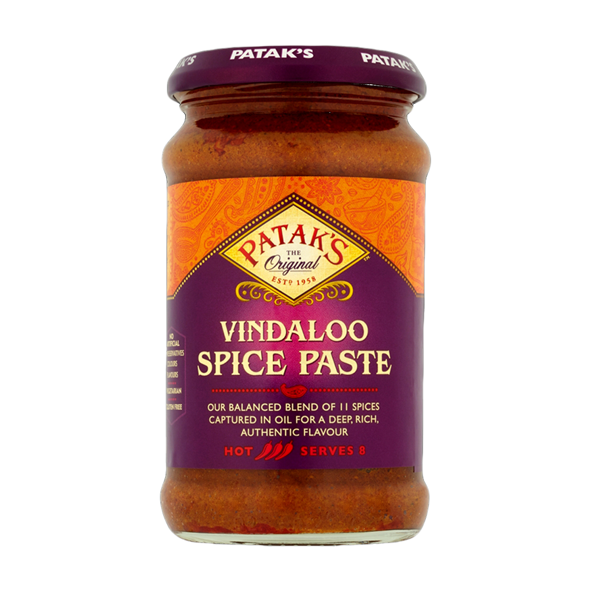Mix de condimente - Pasta curry Vindaloo PATAKS 283g, asianfood.ro