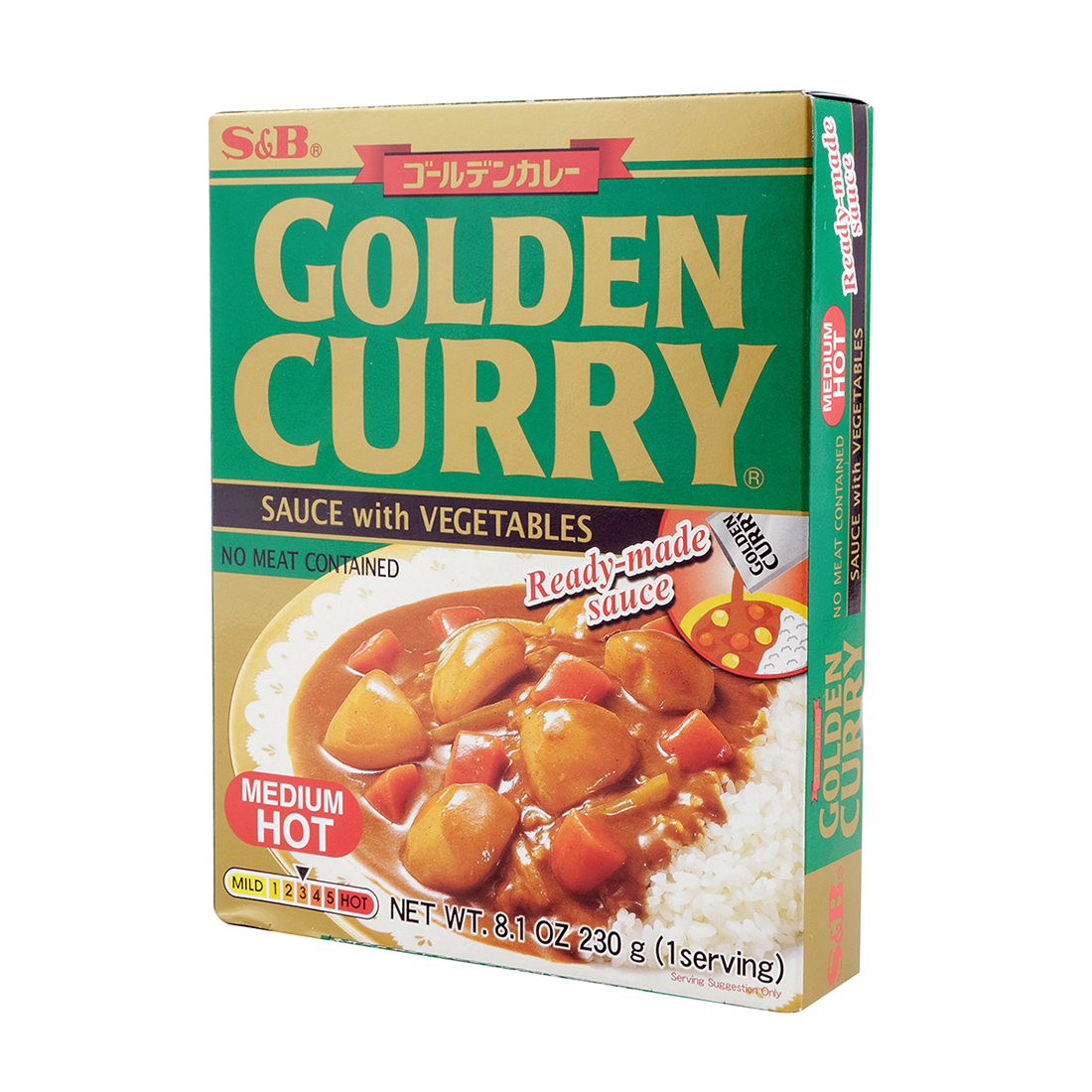 Mix de condimente - S&B Golden curry medium hot 230g, asianfood.ro