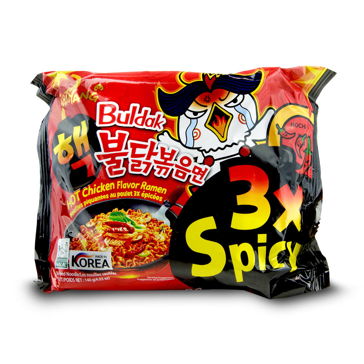 Supe instant la plic - Supa instant 3 x Fried Spicy Chicken SY 140g, asianfood.ro