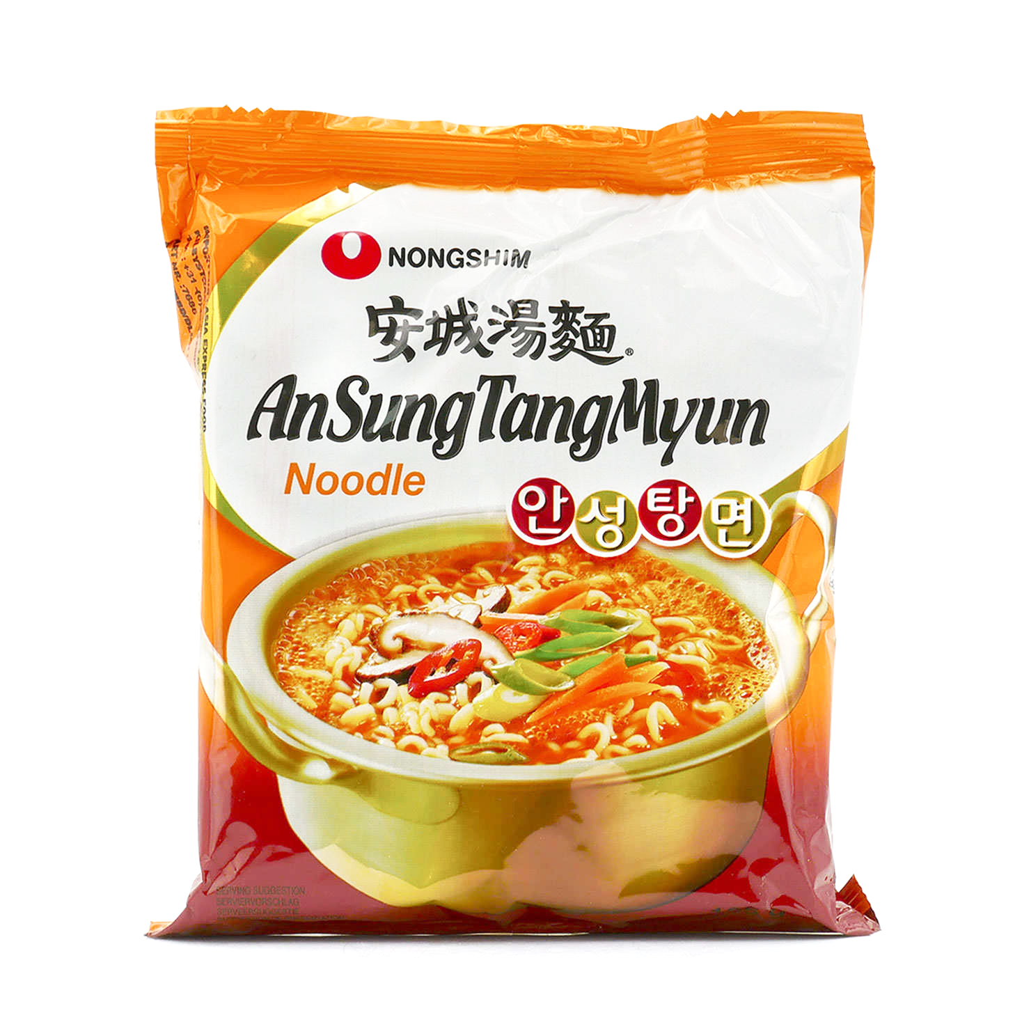 Supe instant la plic - Supa instant AnSungTangMyun NS 125g, asianfood.ro
