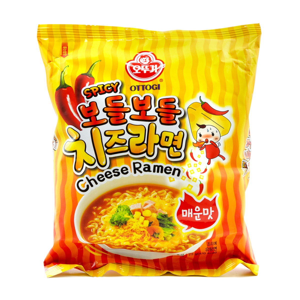 Supe instant la plic - Supa instant Cheese Ramen Spicy OTTOGI 111g, https:asianfood.ro