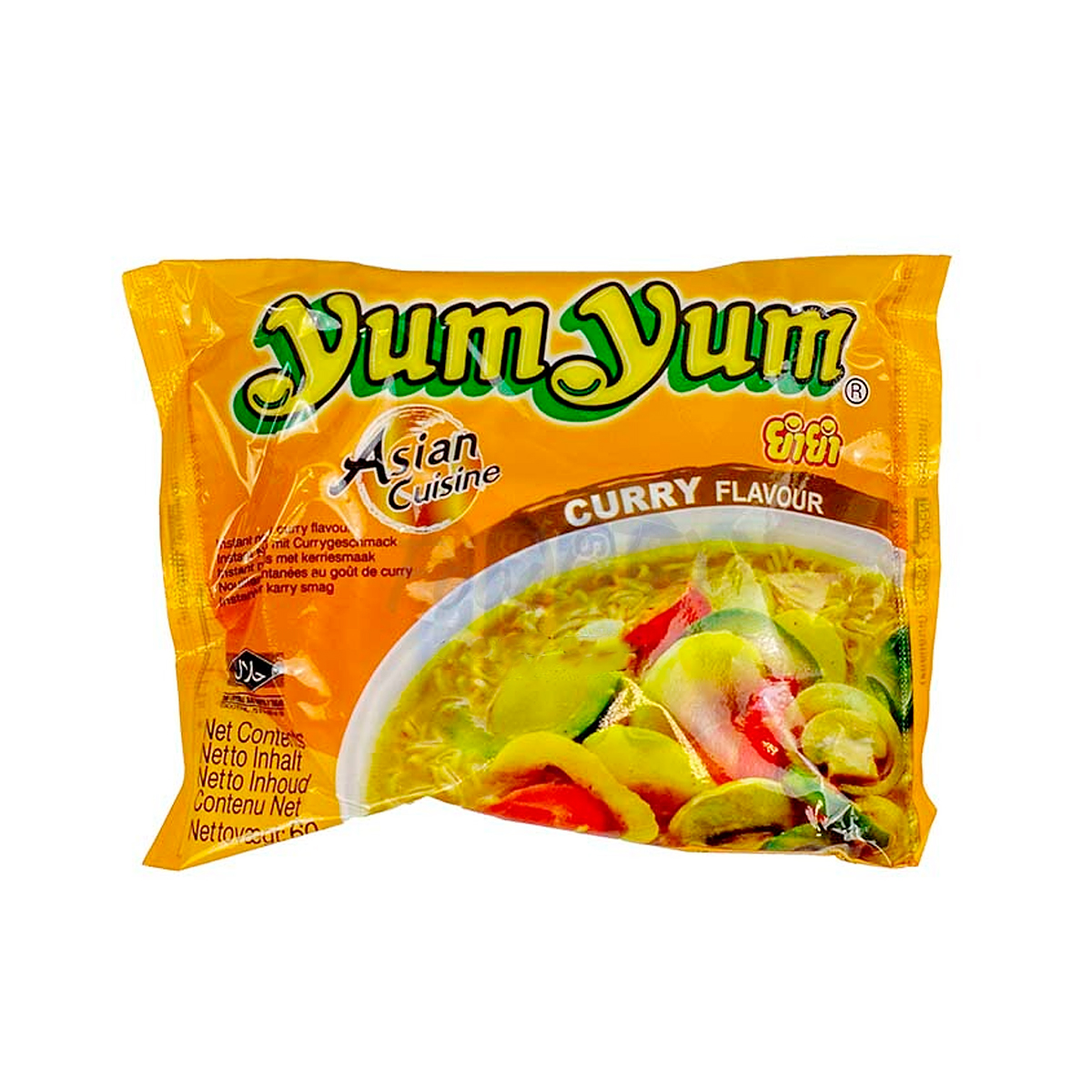 Supe instant la plic - Supa instant curry YUM YUM 60g, asianfood.ro