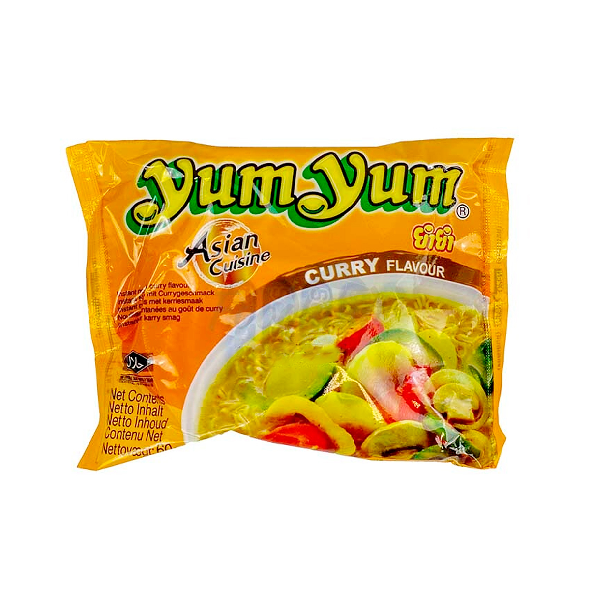 Supe instant la plic - Supa instant curry YUM YUM 60g, https:asianfood.ro